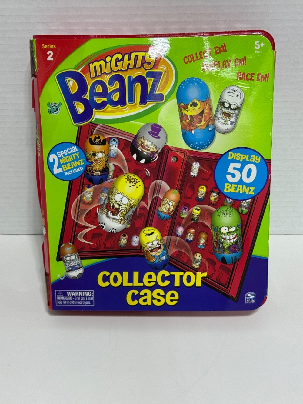 Mighty Beanz Collectors Case Series 2 2010 Red Spin Master - Contains 2 Beanz